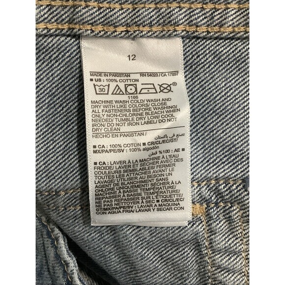 Old Navy High Rise Baggy Wide Leg Jeans LOT OF 2 ) 100% Cotton Size 12 NWT - Picture 6 of 16